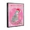 Stupell Industries Merry & Bright Christmas Cat Framed Floater Canvas Wall Art